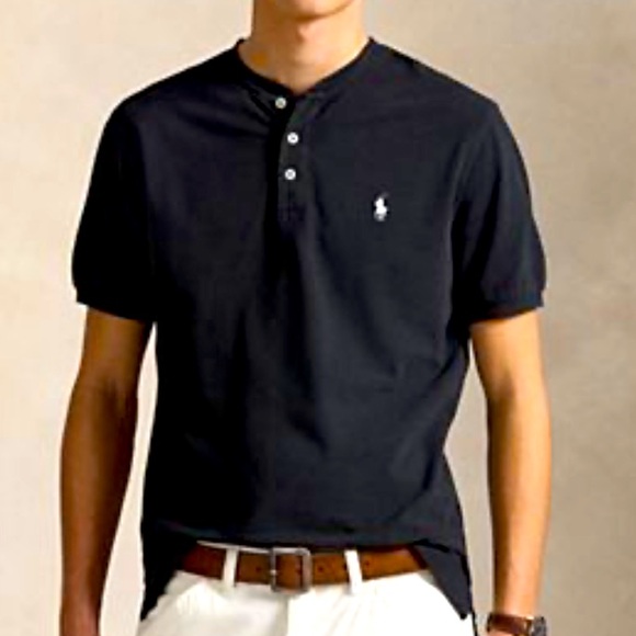 Polo Ralph Lauren Other - Polo by Ralph Lauren Navy Henley Cotton  Casual Shirt Size Large